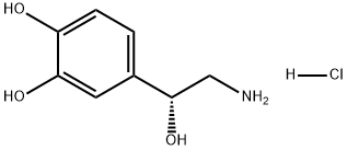 L-去甲肾上腺素盐酸盐 结构式