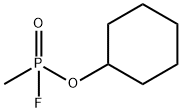 cyclohexyl methylphosphonofluoridate Structure