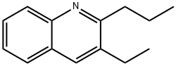 2-プロピル-3-エチルキノリン 化学構造式