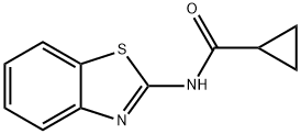 Cyclopropanecarboxamide, N-2-benzothiazolyl- (8CI,9CI) 结构式