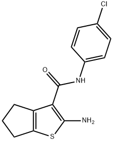 2-AMINO-N-(4-CHLOROPHENYL)-5,6-DIHYDRO-4H-CYCLOPENTA[B]THIOPHENE-3-CARBOXAMIDE|2-氨基-N-(4-氯苯基)-5,6-二氢-4H-环戊二烯[B]噻吩-3-甲酰胺