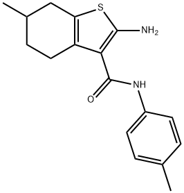 2-AMINO-6-METHYL-N-(4-METHYLPHENYL)-4,5,6,7-TETRAHYDRO-1-BENZOTHIOPHENE-3-CARBOXAMIDE|