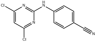 BENZONITRILE, 4-[(4,6-DICHLORO-2-PYRIMIDINYL)AMINO]- Struktur