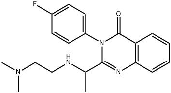 2-(1-(2-(dimethylamino)ethylamino)ethyl)-3-(4-fluorophenyl)quinazolin-4(3H)-one Structure