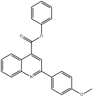 phenyl 2-(4-methoxyphenyl)-4-quinolinecarboxylate Structure