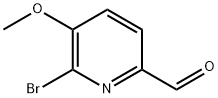 6-ブロモ-5-メトキシ-2-ピリジンカルブアルデヒド 化学構造式