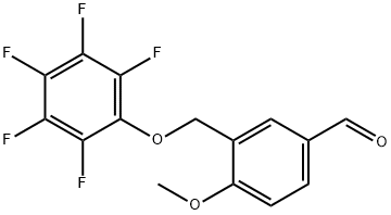 4-METHOXY-3-[(PENTAFLUOROPHENOXY)METHYL]BENZALDEHYDE Structure