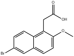 (6-BROMO-2-METHOXY-1-NAPHTHYL)ACETIC ACID, 329269-13-8, 结构式