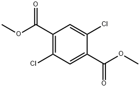 2,5-ジクロロテレフタル酸ジメチル 化学構造式