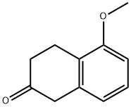 5-甲氧基-2-萘满酮, 32940-15-1, 结构式