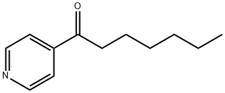 1-(4-ピリジル)ヘプタン-1-オン 化学構造式