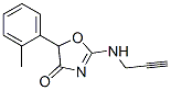 5-(2-Methylphenyl)-2-(2-propynylamino)-2-oxazolin-4-one Structure