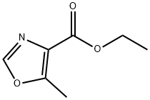 5-メチルオキサゾール-4-カルボン酸エチル 化学構造式