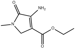 1H-Pyrrole-3-carboxylicacid,4-amino-2,5-dihydro-1-methyl-5-oxo-,ethylester(9CI),329695-21-8,结构式