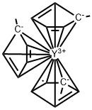 三(甲基环戊二烯)化钇(III), 329735-72-0, 结构式