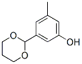 Phenol, 3-(1,3-dioxan-2-yl)-5-methyl- (9CI) 结构式