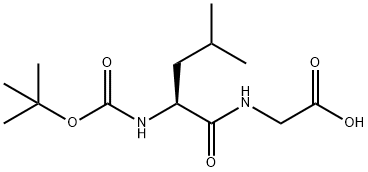 N-{[(2-甲基-2-丙基)氧基]羰基}-L-亮氨酰甘氨酸, 32991-17-6, 结构式