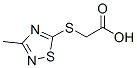 2-[(3-Methyl-1,2,4-thiadiazol-5-yl)thio]acetic acid,32991-51-8,结构式