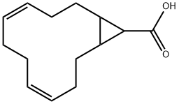 ビシクロ[10.1.0]トリデカ-4,8-ジエン-13-カルボン酸 化学構造式