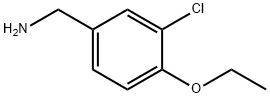 (3-クロロ-4-エトキシフェニル)メタンアミン 化学構造式