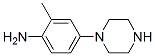 Benzenamine, 2-methyl-4-(1-piperazinyl)- (9CI),329943-78-4,结构式