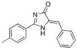 1,5-Dihydro-2-(4-methylphenyl)-5-(phenylmethylene)-4H-imidazol-4-one Struktur