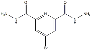 4-Bromopyridine-2,6-dicarbohydrazide Structure