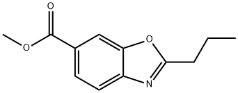 2-丙基苯并[D]噁唑-6-甲酸甲酯, 330206-41-2, 结构式