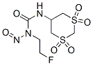 5-[3-(2-Fluoroethyl)-3-nitrosoureido]-1,3-dithiane 1,1,3,3-tetraoxide 结构式