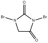 1,3-DIBROMO-2,4-IMIDAZOLIDINEDIONE, 3304-74-3, 结构式