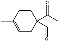 3-Cyclohexene-1-carboxaldehyde, 1-acetyl-4-methyl- (9CI) 化学構造式