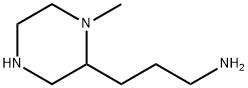 2-Piperazinepropanamine,1-methyl-(9CI) Structure