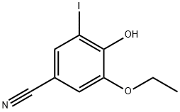 Benzonitrile, 3-ethoxy-4-hydroxy-5-iodo- Structure