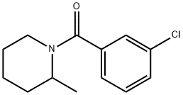 1-(3-Chlorobenzoyl)-2-Methylpiperidine, 97% Structure