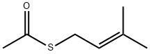 エタンチオ酸S-(3-メチル-2-ブテニル) 化学構造式