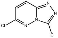 3,6-ジクロロ[1,2,4]トリアゾロ[4,3-B]ピリダジン 化学構造式