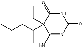 6-AMino-5-ethyl-5-(1-Methylbutyl)-2,4(3H,5H)-pyriMidinedione, 330593-15-2, 结构式