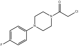 1-(クロロアセチル)-4-(4-フルオロフェニル)ピペラジン 化学構造式