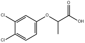 2-(3,4-二氯苯氧基)丙酸,3307-41-3,结构式