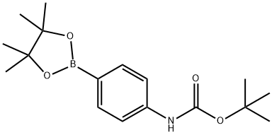 N-Boc-4-氨基苯硼酸频哪醇酯, 330793-01-6, 结构式