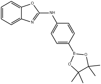 N-(4-(4,4,5,5-四甲基-1,3,2-二氧硼杂环戊烷-2-基)苯基)苯并[D]恶唑-2-胺,330793-73-2,结构式