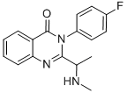 3-(4-FLUOROPHENYL)-2-(1-METHYLAMINOETHYL)-3H-QUINAZOLIN-4-ONE Structure