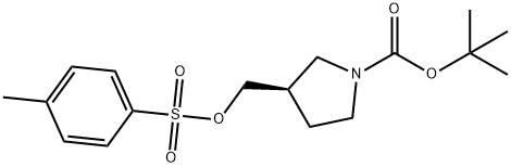 (R)-3-((甲苯磺酰氧基)甲基)吡咯烷-1-羧酸叔丁酯,330797-71-2,结构式