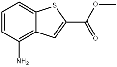 Benzo[b]thiophene-2-carboxylic acid, 4-amino-, methyl ester (9CI) 化学構造式