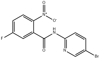 N-(5-bromo-2-pyridinyl)-(2-nitro)-5-fluorophenylcarboxamide,330943-02-7,结构式