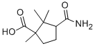 3-(アミノカルボニル)-1,2,2-トリメチルシクロペンタンカルボン酸 化学構造式