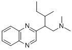 N,N-Dimethyl-β-(1-methylpropyl)-2-quinoxalineethanamine Struktur