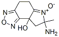 8aH-Pyrrolo[3,2-e]-2,1,3-benzoxadiazol-8a-ol,7-amino-4,5,7,8-tetrahydro-7-methyl-,6-oxide(9CI) Struktur