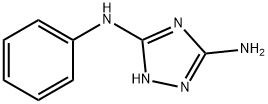 N-フェニル-1H-1,2,4-トリアゾール-3,5-ジアミン 化学構造式