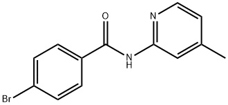 4-bromo-N-(4-methylpyridin-2-yl)benzamide Structure